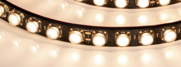 Лента герметичная FLT-PS-A42-BLACK-23mm 24V Warm3000 (21 W/m, IP67, 30deg, 5m) (Arlight, -)