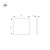 Светильник DL-TITAN-S600x600-40W White6000 (WH, 120 deg, 230V) (Arlight, IP54 Металл, 5 лет)