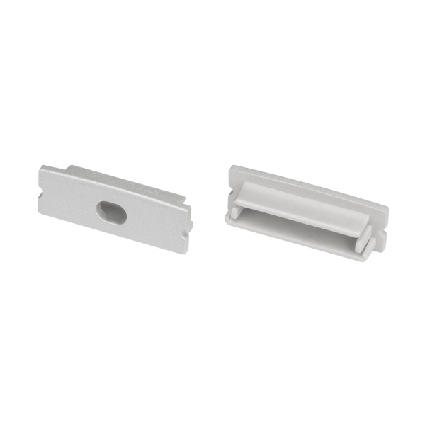 Заглушка LINE-3010 SILVER с отверстием (Arlight, Пластик)