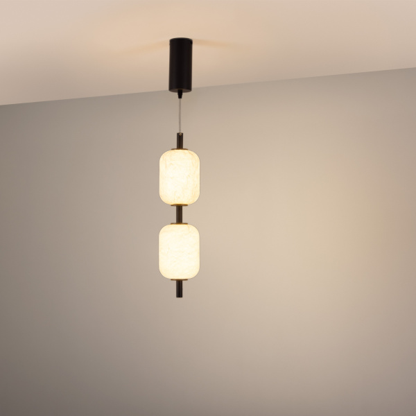 Светильник SP-CARAMELA-HANG-R120-7W Warm2700 (BK, 300 deg, 230V) (Arlight, IP20, Натуральный шелк, 3 года)