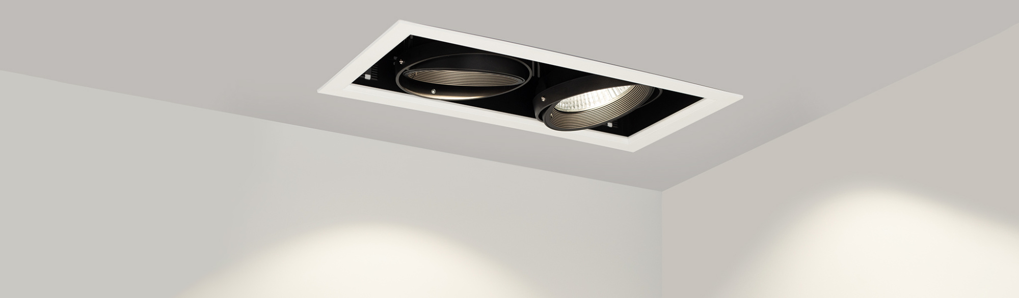 Светильник CL-KARDAN-S375x190-2x25W White6000 (WH-BK, 30 deg) (Arlight, IP20 Металл, 3 года)