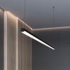 Профиль с экраном LINE-D-3734-2000 TETRA OLIVE GREY+OPAL (Arlight, Алюминий)