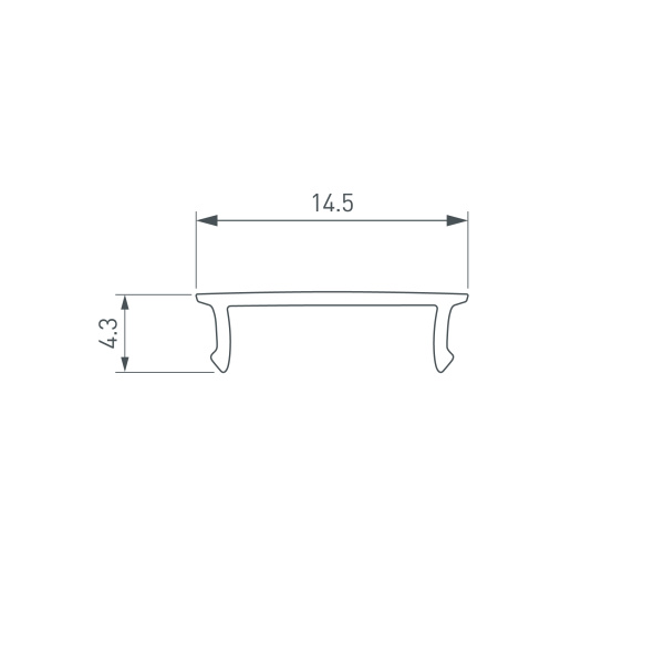 Экран SL-W15-2500 OPAL (Arlight, Пластик)