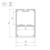 Профиль SL-LINE-4970-2000 ANOD (Arlight, Алюминий)