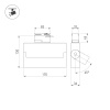 Светильник LGD-LOFT-TRACK-4TR-S170-20W Warm3000 (BK, 24 deg) (Arlight, IP40 Металл, 3 года)
