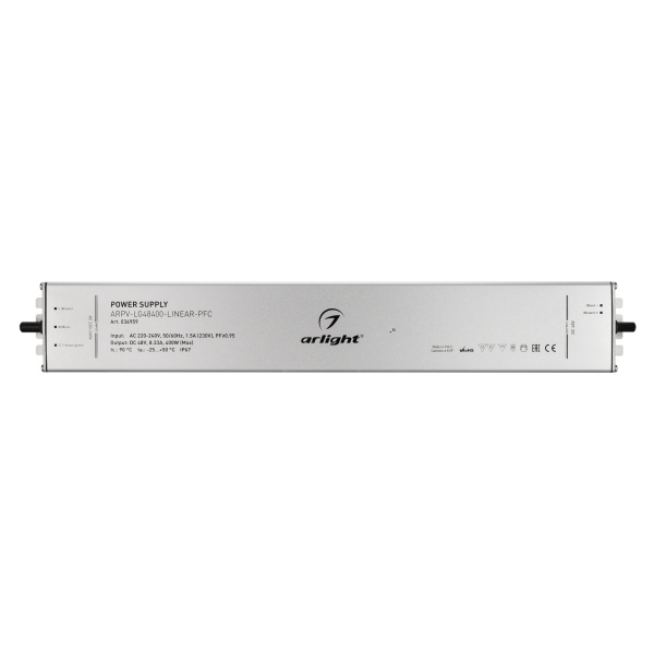 Блок питания ARPV-LG48400-LINEAR-PFC (48V, 8.33A, 400W) (Arlight, IP67 Металл, 5 лет)