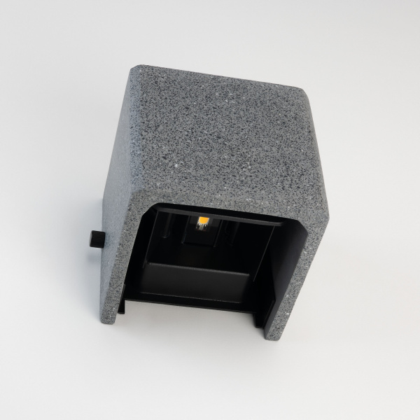 Светильник LGD-PERAN-WALL-S120x120-6W Warm3000 (BK, 0-80 deg, 230V) (Arlight, IP65 Бетон, 3 года)