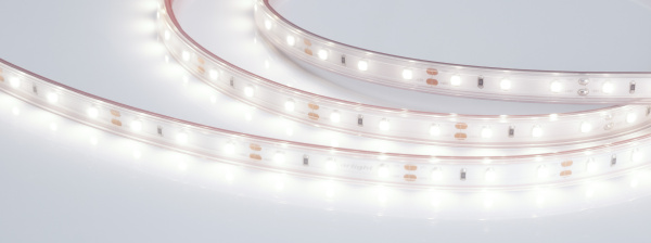 Лента RTW 2-5000PS 12V White6000 (3528, 300 LED, LUX) (Arlight, 4.8 Вт/м, IP67)