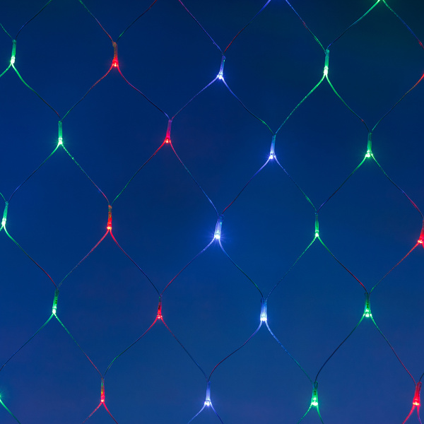 Светодиодная гирлянда ARD-NETLIGHT-HOME-1800x1500-CLEAR-180LED RGB (230V, 15W) (Ardecoled, IP20)