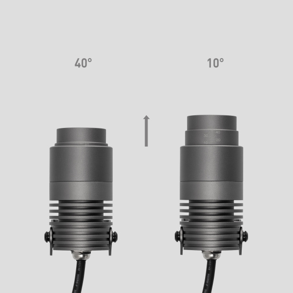 Светильник ALT-RAY-ZOOM-R52-8W Day4000 (DG, 10-40 deg, 230V) (Arlight, IP67 Металл, 3 года)