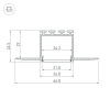 Профиль PLS-LOCK-H25-F-HIDE-3000 (Arlight, Алюминий)