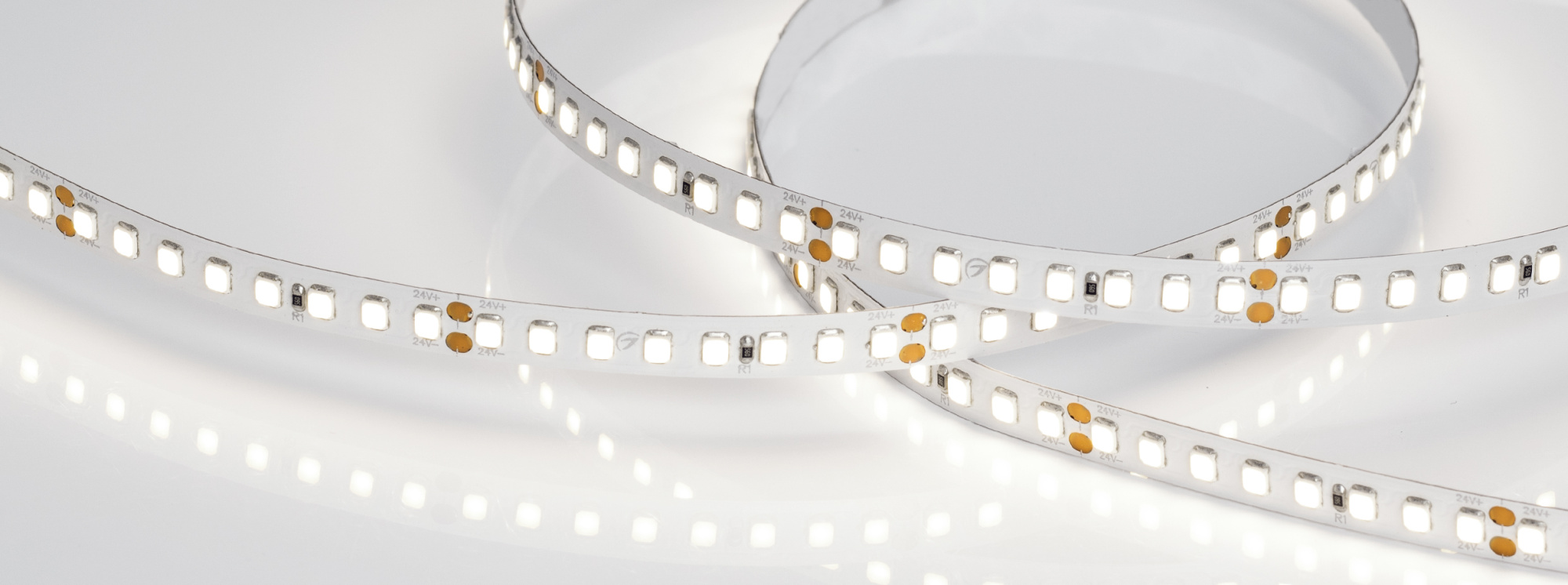 Лента RT 2-5000-50m 24V Day5000 2x (2835, 160 LED/m, LUX) (Arlight, 12 Вт/м, IP20)