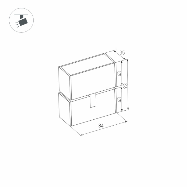 Светильник MAG-LASER-FOLD-45-S84-3W Warm3000 (WH, 15 deg, 24V) (Arlight, IP20 Металл, 3 года)