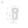 Силиконовый профиль WPH-FLEX-0817-SIDE-S8-10m WHITE (Arlight, Силикон)
