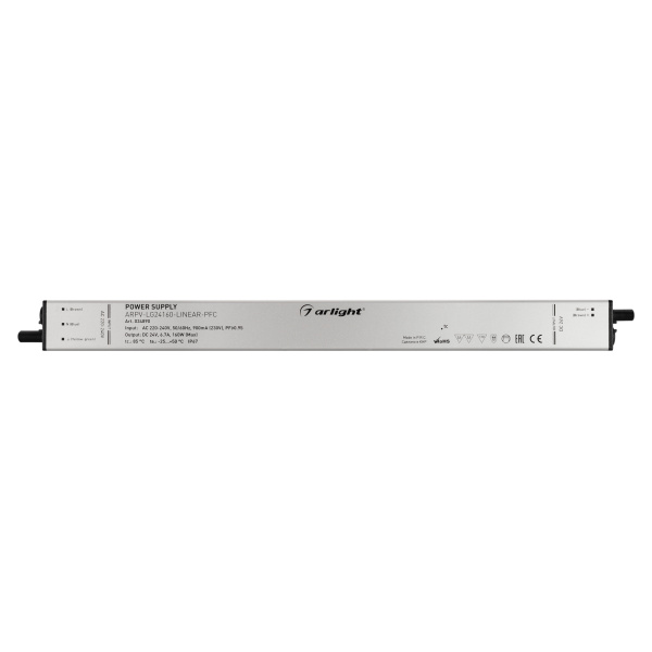 Блок питания ARPV-LG24160-LINEAR-PFC (24V, 6.7A, 160W) (Arlight, IP67 Металл, 5 лет)