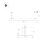 Светильник LGD-MARS-4TR-S582x138-50W White6000 (WH, 60-130 deg, 230V) (Arlight, IP20 Металл, 5 лет)