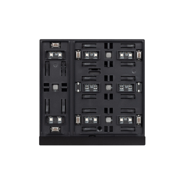 INTELLIGENT ARLIGHT Механизм панели KNX-303-22-IN Black (Bus) (IARL, IP20 Пластик, 2 года)