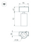 Светильник MAG-SPOT-45-R85-7W Warm3000 (BK, 24 deg, 24V, DALI) (Arlight, IP20 Металл, 5 лет)