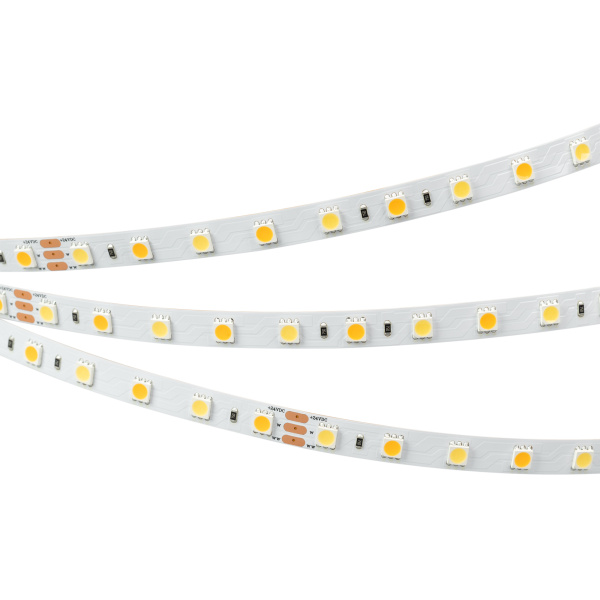 Лента RT 6-5000 24V White-MIX 2x (5060, 60 LED/m, LUX) (Arlight, Изменяемая ЦТ)