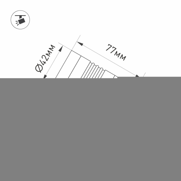 Светильник ALT-RAY-R42-5W Day4000 (RS, 25 deg, 230V) (Arlight, IP67 Металл, 3 года)