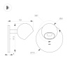 Светильник SP-OTTORI-WALL-CHARGE-6W Warm3000 (BR, 30 deg, 230V, USB-C) (Arlight, IP20 Металл, 3 года)