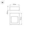 Светильник LGD-Wall-Frame-J2B-7W Warm White (Arlight, IP54 Металл, 1 год)