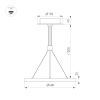 Светильник SP-CONGO-CAN-1-R600-36W Warm3000 (WH, 120 deg, 230V) (Arlight, IP20 Металл, 5 лет)
