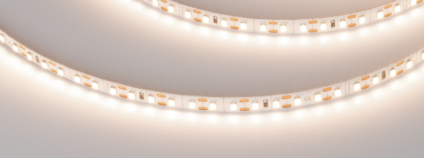 Лента FC-A120-8mm 24V Warm3500-CX1 (10 W/m, IP20, 5m) (Arlight, резка 1 светодиод)