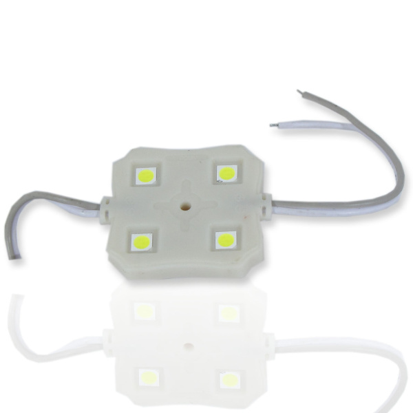 Светодиодный модуль квадратный 5050-4 (50Lm, 1,44W, 12V, Day White)
