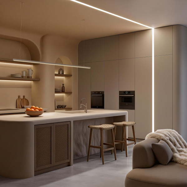 Профиль LINIA25-FANTOM-2000 ANOD (Arlight, Алюминий)