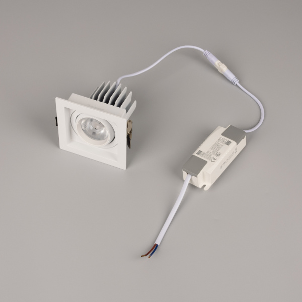 Светильник MS-VORTEX-BUILT-S90x90-12W Day4000 (WH-WH, 40 deg, 230V) (Arlight, IP20 Металл, 5 лет)