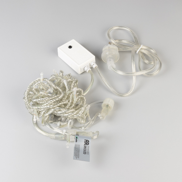 Светодиодная гирлянда ARD-STRING-HOME-5000-CLEAR-50LED-LIVE RGB (230V, 3.5W) (Ardecoled, IP20)