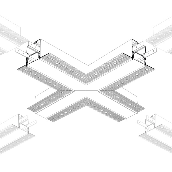 Крестовина SL-LINIA55-FANTOM (Arlight, Металл)