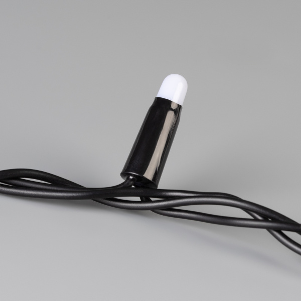 Светодиодная гирлянда ARD-STRING-CLASSIC-1000-BLACK-100LED-MILK-PULSE White (230V, 7W) (Ardecoled, IP65)