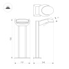 Светильник LGD-EYE-BOLL-H900-6W Warm3000 (GR, 117 deg, 230V) (Arlight, IP54 Металл, 3 года)