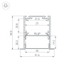 Профиль SL-LINIA52-3L-F-2000 ANOD (Arlight, Алюминий)