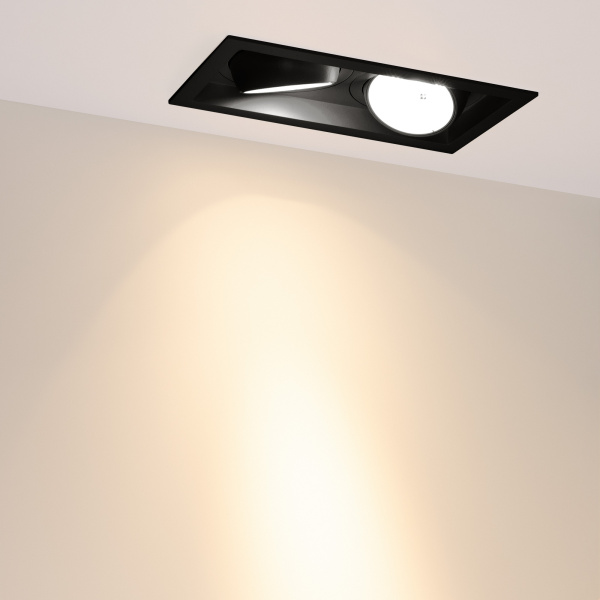 Светильник MS-VORTEX-BUILT-S250x140-2x30W Warm3000 (BK-BK, 17 deg, 230V) (Arlight, IP20 Металл, 5 лет)