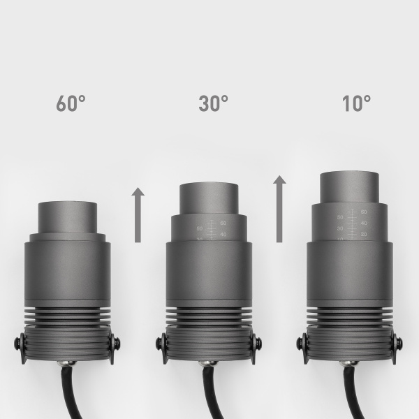 Светильник ALT-RAY-ZOOM-R61-12W Day4000 (DG, 10-60 deg, 230V) (Arlight, IP67 Металл, 3 года)