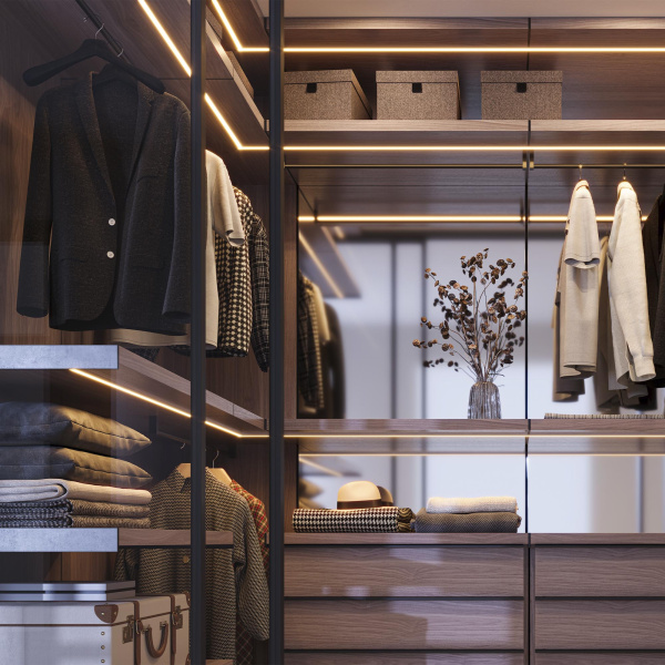 Набор для светодиодной подсветки ARL-KIT-SLIM-FC 24V Warm3000 (14 W/m, IP20, 2m) (Arlight, Алюминий+пластик)