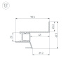 Профиль СEIL-S18-SHADOW-SIDE-3000 WHITE (Arlight, Алюминий)