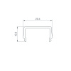 Экран ARH-WIDE-B-H20-2000 Square Frost-PM (Arlight, Пластик)