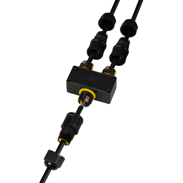 Коннектор NEO-GERM-3pin-Y-WTW (4-8mm) (Arlight, IP68)