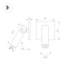 Светильник SP-READER-NB-S60x60-3W Warm2700 (BK, 20 deg, 230V) (Arlight, IP20 Металл, 3 года)