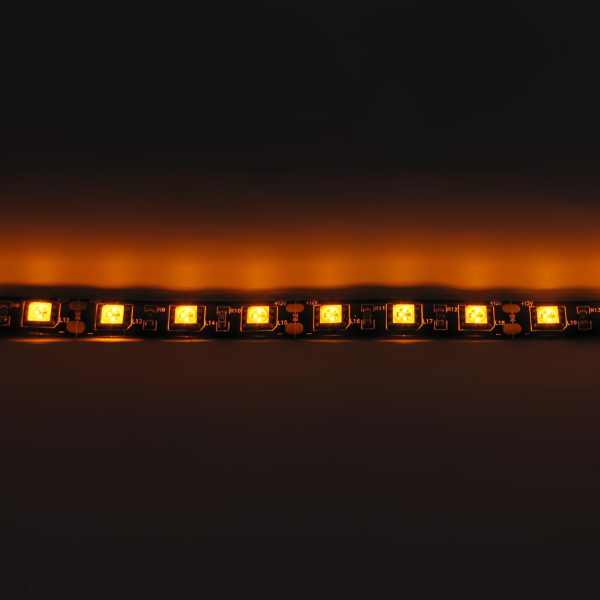 Светодиодная лента Class B, 5050, 60led/m, Yellow, 12V, IP65 (черный шлейф)
