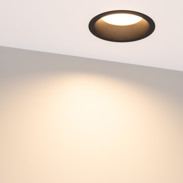 Светильник MS-DROP-BUILT-R137-24W Warm3000 (BK, 90 deg, 230V) (Arlight, IP54 Металл, 5 лет)