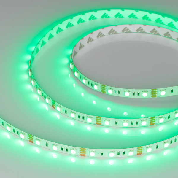 Лента RT-B60-10mm 12V RGB (14.4 W/m, IP20, 5060, 5m) (Arlight, Открытый)
