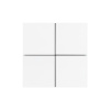 INTELLIGENT ARLIGHT Кнопочная панель KNX-304-23-IN White (BUS, Frameless) (IARL, IP20 Металл, 2 года)