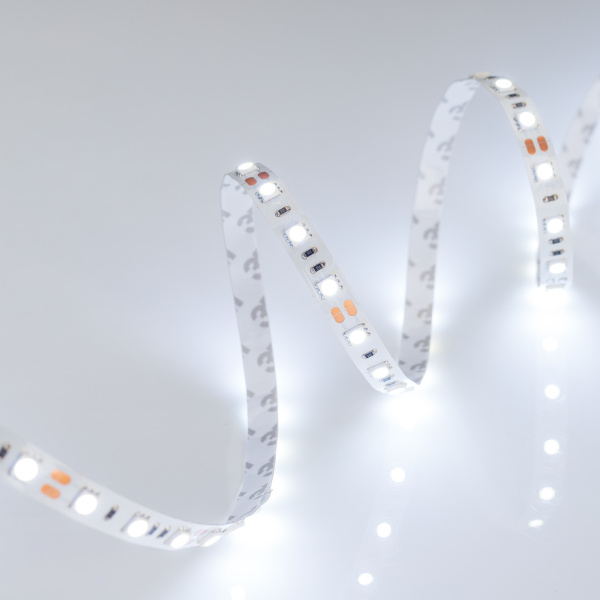 Лента RT 2-5000 12V Cool 8K 2x (5060, 300 LED, LUX) (Arlight, 14.4 Вт/м, IP20)