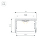 Профиль SL-SLIM15-H10-2000 BLACK (Arlight, Алюминий)