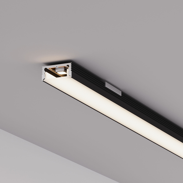 Профиль SL-SLIM-H7-2000 BLACK (BY) (Arlight, Алюминий)